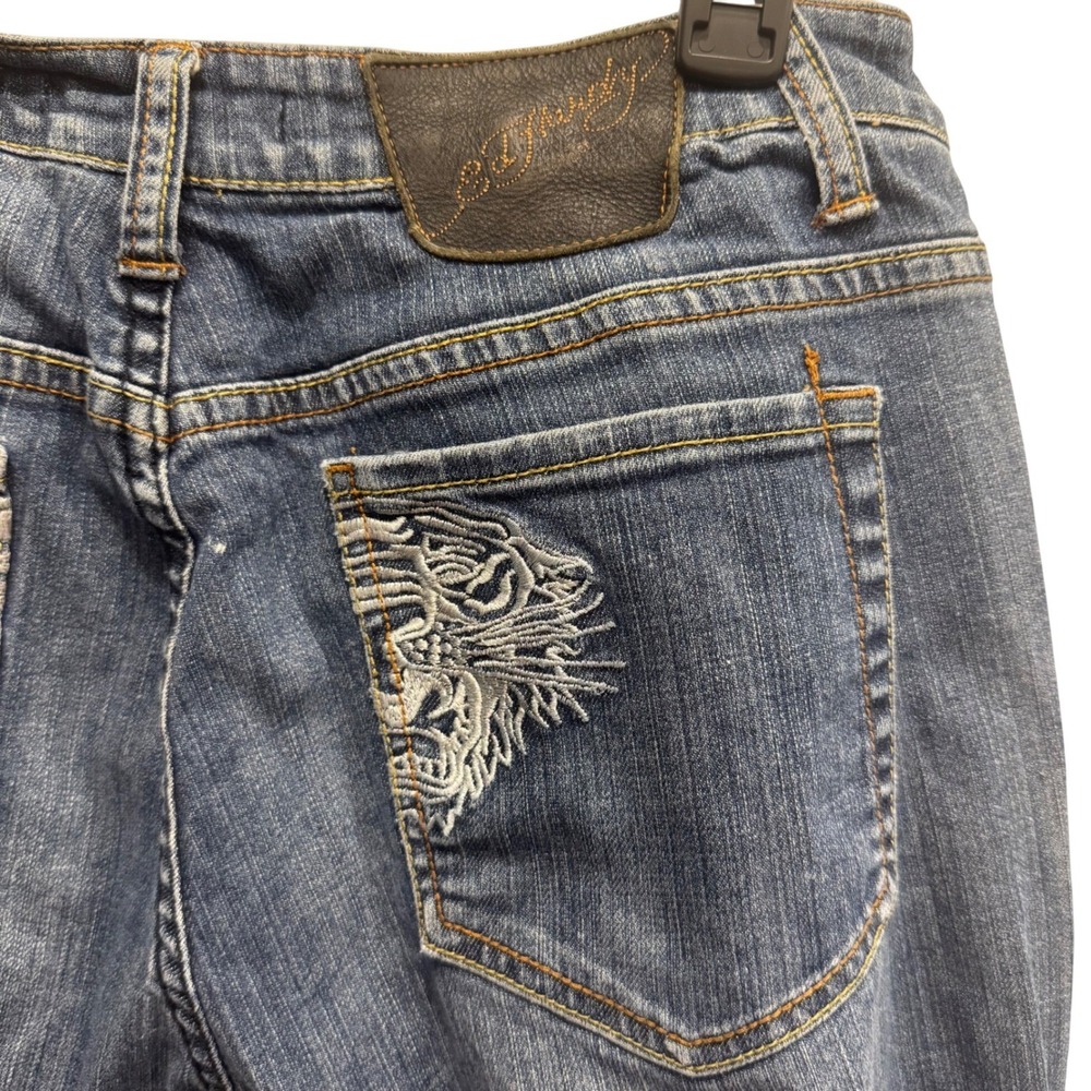 Vintage Ed Hardy by Christian AudigierJeans Y2K Tattoo Streetwear Women's Sz‎ 30 - Picture 9 of 15